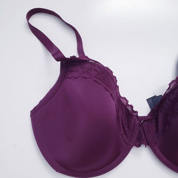 Natori Burgundy Hidden Glamour Bra 32DD - Picture 2 of 4